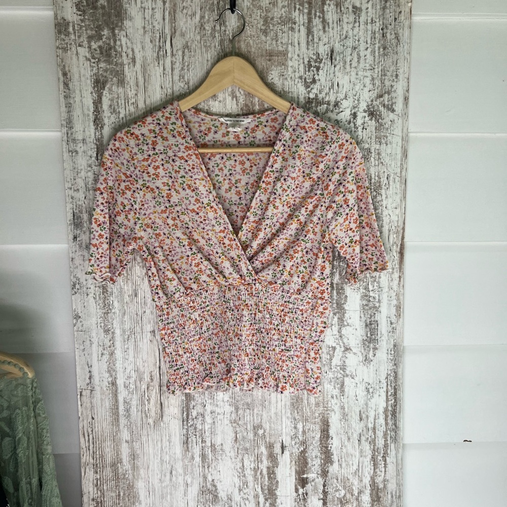 Caution To The Wind Pink Wrap Blouse